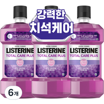 리스테린 토탈케어플러스 구강청결제, 1000ml, 6개
