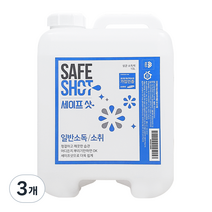 세이프샷 살균소독제 리필, 10L, 3개