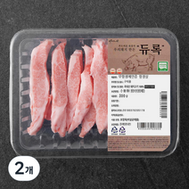 파머스팩 듀록 한돈 무항생제 인증 항정살 구이용 (냉장), 300g, 2개