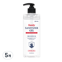 패밀리 세니타이저 겔 손소독제, 500ml, 5개