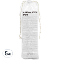 스와니코코 엠보싱 순면 화장솜, 5개, 100개입