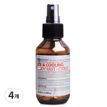 에버에센스 아이스 & 쿨링 바디미스트 시트러스, 100ml, 4개