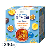 콜드브루티 복숭아&패션후르츠 홍차, 1.5g, 240개