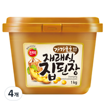 진미 가가호호 재래식 집된장, 1kg, 4개