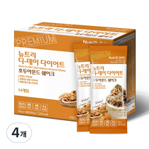 뉴트리디데이 다이어트 호두아몬드 쉐이크 14p, 350g, 4개