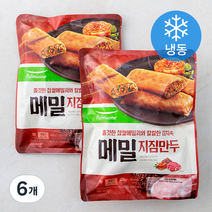풀무원 메밀 지짐만두 (냉동), 400g, 6개