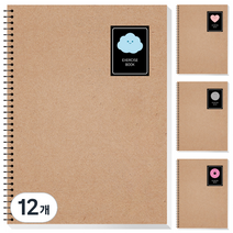 영아트 크라프트 연습장 80p, 랜덤발송(스티커), 12개