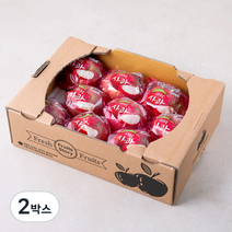 하이프루츠 저탄소인증 세척 사과, 2kg(7~9입), 2박스
