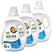 아토세이프 유아 섬유 세제 2L, 6개