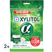 롯데제과 자일리톨 알파 껌 리필, 168g, 2개
