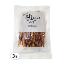 정화식품 자연오감 왕오징어구이, 120g, 3개