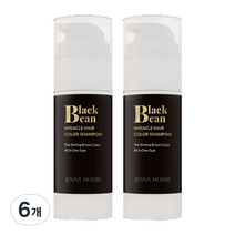 제니하우스살롱 코드 블랙빈 염색샴푸 150ml, 6개