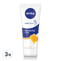 니베아 프로텍티브 케어 허니 비즈왁스 핸드크림, 75ml, 3개