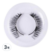 더블 마그네틱 자석 인조 속눈썹 LZ01, 블랙, 3개