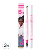 바닐라코 바비 에디션 스머지 아웃 디테일 브로우 펜슬 0.3g, 02 애쉬 그레이, 3개