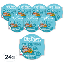 리틀빅파우 대서양연어 & 야채 강아지 사료, 85g, 24개