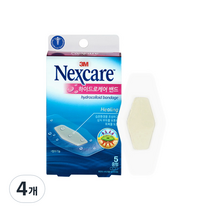 3M 넥스케어 하이드로케어 밴드 중형 5매, 4개
