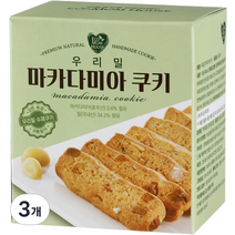 에코맘하우스 우리밀 마카다미아 쿠키, 3개, 100g