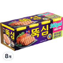 목우촌 뚝심 햄 통조림, 340g, 8개