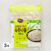 맑은물에 참좋은 국산 숙주나물, 300g, 3개
