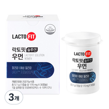 종근당건강 락토핏 솔루션 우먼 5.1g, 30정, 3개
