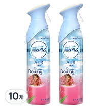 페브리즈 에어 공기탈취제 다우니향, 275g, 10개