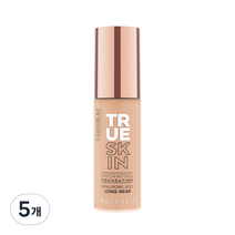 캐트리스 트루 스킨 하이드레이팅 파운데이션 30ml, 020 웜 베이지, 5개