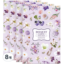 부케가르니 퍼퓸드 샤쉐 화이트머스크, 20g, 8개, 바닐라/머스크향