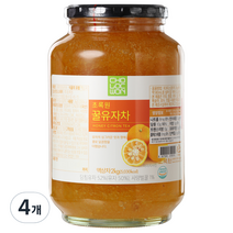 초록원_참꿀유자차 2KG, 4개