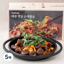 프레시지 매콤 깻잎 순대볶음, 627g, 5팩
