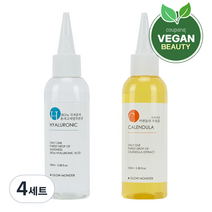 글로우몬스터 프리미엄 카렌듈라 추출물 100ml + 3Kda 올리고 히알루론산 2% 원액 100ml, 4세트