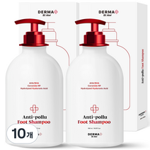 아케이 더마 안티폴루 발각질제거 풋샴푸 550ml, 10개입, 10개