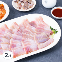 어부심 산지직송 국내산 목포홍어 중간삭힘 300g + 묵은지 150g + 초장 100g 세트 (냉장), 2개