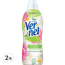 버넬 그린 고농축 섬유유연제 피오니 앤 화이트티 본품, 900ml, 2개