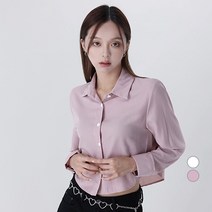 어썸어라운드 여성용 데일리 세미 크롭 셔츠 AA49739