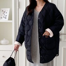 에베쏘 여성용 빅사이즈 임부복 패딩 하프 항아리 퀼팅 점퍼 4176