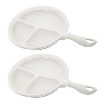 센스 손잡이 나눔식판 2p + 덮개 2p, 아이보리