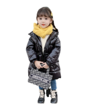 엔젤아이 여아용 허리조임 모자롱패딩