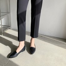 여성용 스틸레토 베이직 플랫슈즈 1cm K011