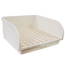 빅카르노 대형 토끼화장실 43 x 34 x 18 cm, 아이보리, 1개