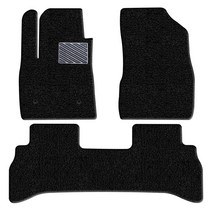 포시즌 차량용 코일카매트 확장형 1+2열, 블랙, 쉐보레 트레일블레이져 2륜 2020년 1월, 쉐보레