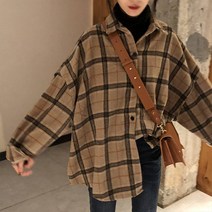 여성용 엘트 체크 패턴 셔츠 남방 101 CH-2316239
