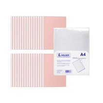 현풍 백색 쫄대 홀더 30p + L홀더 10p, 분홍(쫄대홀더), 투명(L홀더), 1세트