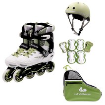 휠러스 스마트4 인라인스케이트 콤보 세트, 블랙올리브