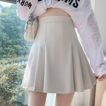 레더 미니 테니스스커트