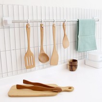 무타공 베넷 스텐레스 폭조절 주방걸이대 900, 실버 + 화이트, 1개