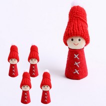 파티해 트리장식 꼬마인형 5p, 심플레드, 5개
