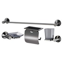 두진 바스 프린스 욕실 액세서리 4종 세트, BLACK PEARL, 1개