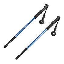 지앤와이 두랄루민 경량 등산스틱 2p 3단 I형, 블루