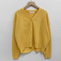 마이시즌 여성용 심쿵해 브이넥 베이직 가디건